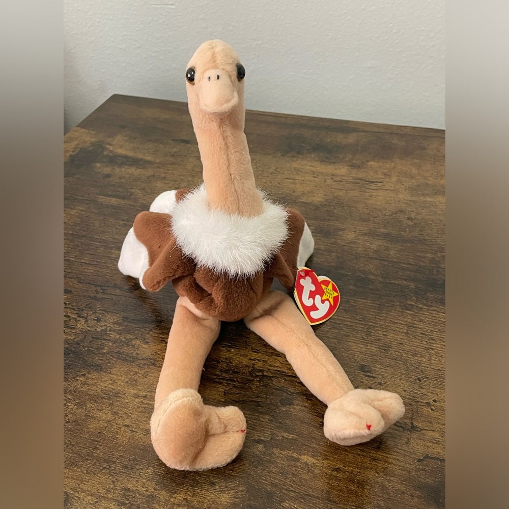 Ty Beanie Baby * Stretch the Ostrich * Date of‎ birth: September 21, 1997 *